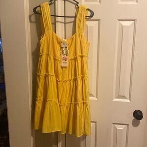 Dress with matching earrings